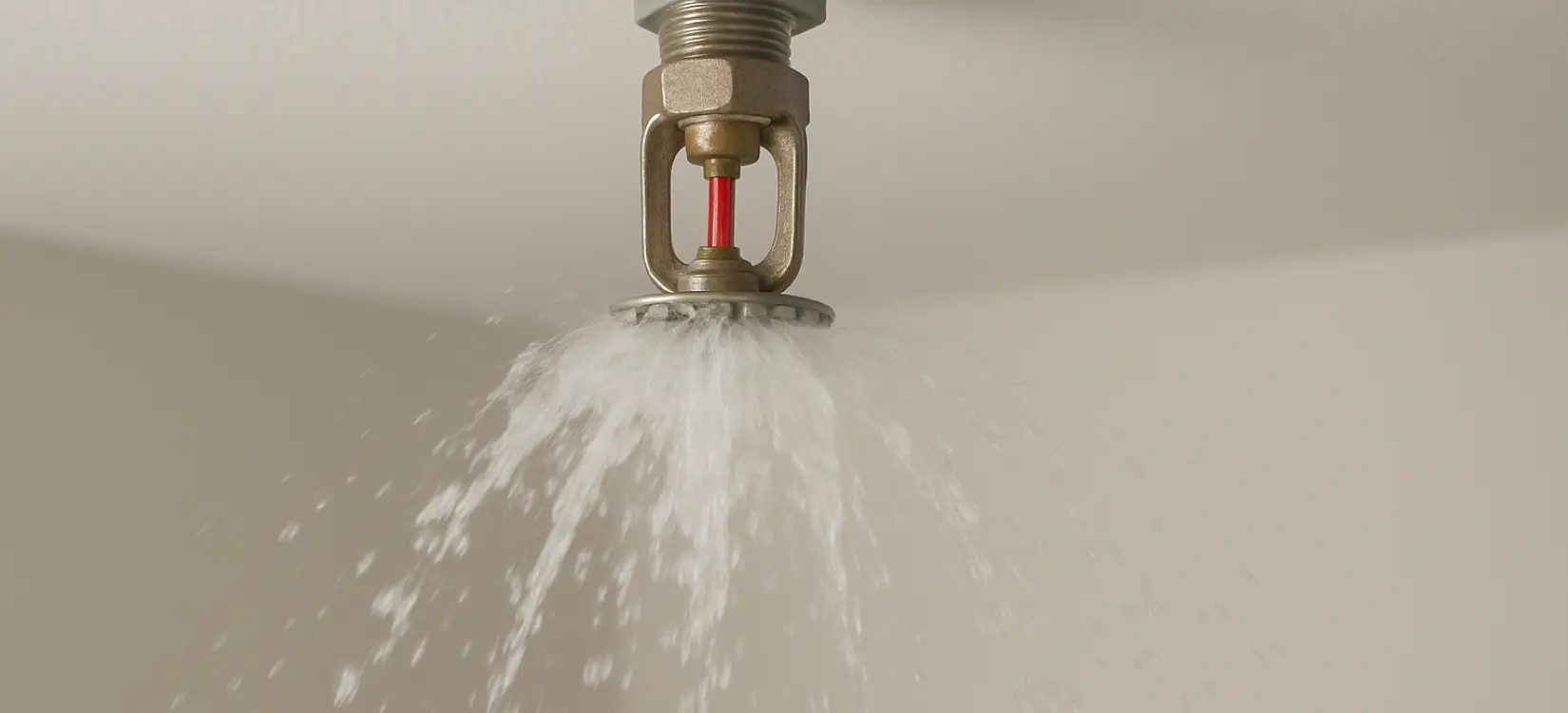 Спринклерная форсунка и распыление воды - пожаротушение
